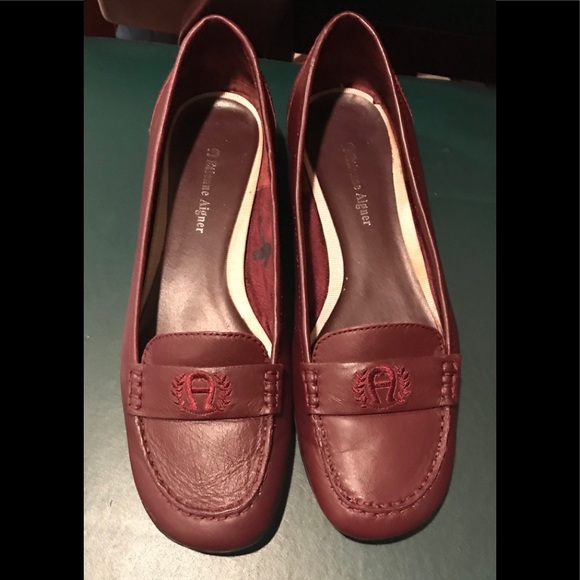 etienne aigner chiara bow loafers